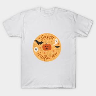 Pumpkin Party Pattern T-Shirt